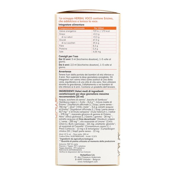 Herbalgem Xarope de Cantores 250 ml