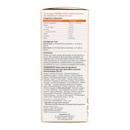 Herbalgem Xarope de Cantores 250 ml