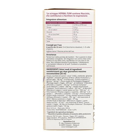 Herbalgem Organic Smokers Xarope 250ml