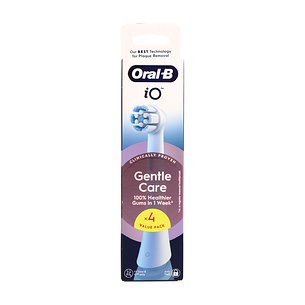 Escova de dentes elétrica de reposição Oral-B Rec Io Gentle Care, 4 cabeças, branca