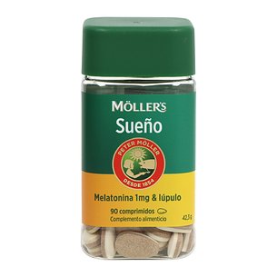 Moller's Sleep Melatonina 1 mg e Lúpulo 90 Comprimidos 