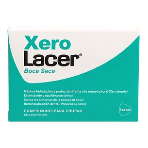 Pastilhas Xerolacer para boca seca, 60 unidades