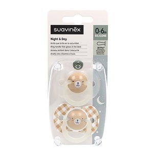 Chupete Silicona Fisiologico Suavinex  0 - 6 Meses 2 Uds