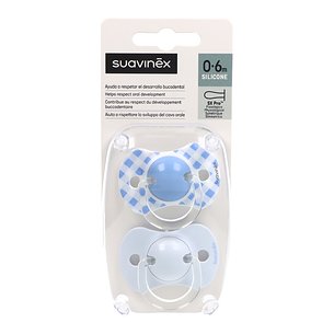 Suavinex Chupete Fisiologico Sx Pro Silicona 0-6m X2