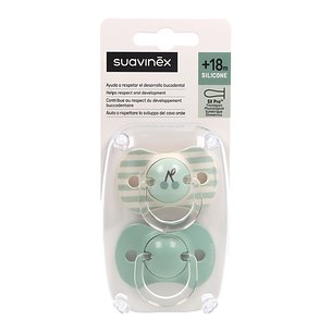 Suavinex Chupete Fisiologico Silicona Sx Pro +18m X2 2
