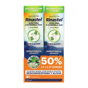 Rinastel Aloe Vera e Camomila 2 Sprays Nasais 125 ml Promoção