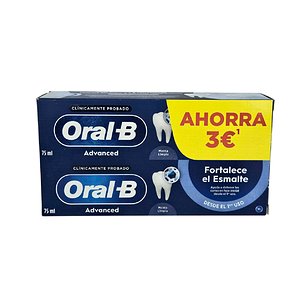 Oral-B Advanced Fortalece o Esmalte 2x75ml (Promoção)