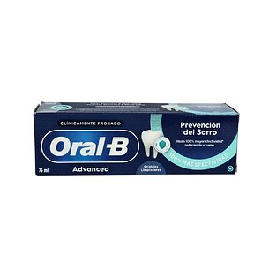 Oral-b Advanced Prevencion Del Sarro 75 ml Sabor Menta