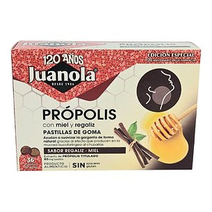 Juanola Propolis 36 Pastillas Egoma Regaliz Y Miel