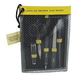 Kit de cuidados pessoais para viagem Beter Level Up, amarelo. 