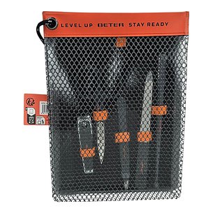 Kit de Viagem Beter Level Up - Cuidados Pessoais Laranja 