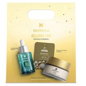 Sesderma Glow Up Beauty 2 Patches 24h Gold+ Sesmahal B3 Serum Concentrado 30ml+ C-vit Crema 50 ml Pr