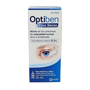 Optiben Colírio para Olhos Secos 15ml