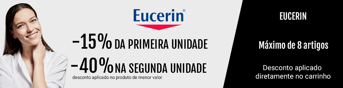 Seleção Eucerin -15% primeira unidade, -40% segunda unidade