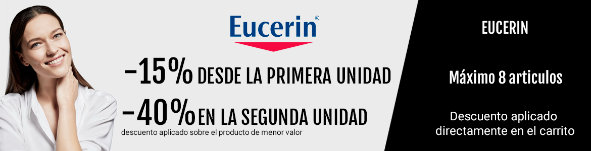 Selección Eucerin -15% primera unidad, -40% segunda unidad